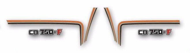 Honda CB750F Side Panel Stripe and Logo Decal Set