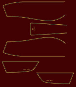 Honda CB750L Decal Set Candy Muse Red Model