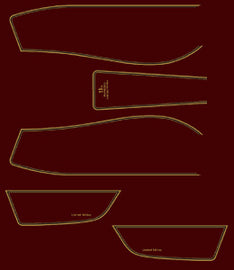 CB750L 1979 Decal Set ~ Candy Muse Red / Red Model (73-0734)