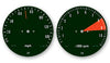 1971 Honda CB750K Speedo & Tach Face Decal Set - MPH