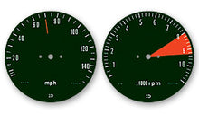 Ladda upp bild till gallerivisning, CB750K 1971 Speedo &amp; Tach Face Decal Set ~ MPH