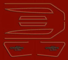 Ladda upp bild till gallerivisning, GL1000K 1977 Complete Decal Set ~ Candy Antares Red Model