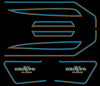 1977 Honda CB750K GL1000K 1977 Complete Decal Set - Black Model