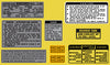 1976 Honda GL1000 Warning and Service Label Set - Sulfur Yellow Model
