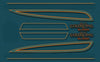 1976 Honda GL1000 GL1000K 1976 Complete Decal Set - Candy Blue Green Model