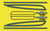 1976 Honda GL1000 GL1000K 1976 Complete Decal Set - Sulfur Yellow Model