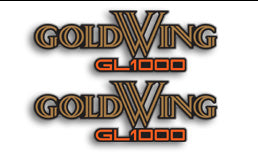 Honda GL1000 GL1000K 1975-77 Side Panel Decals set of 2