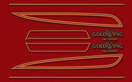 GL1000K 1975 Complete Decal Set ~ Candy Antares Red Model (73-0758)