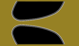 CB500K 1971-73 Gas Tank Stripe Decals (73-0759)