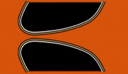 CB550K 1974 Gas Tank Stripe Decals (73-0760)