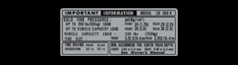 Honda CB550K Tire Info Decal