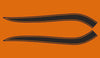 1971 Honda CB750K Gas Tank Stripe Decals - Black Stripes