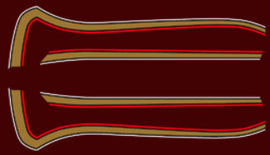 CB750K 1977 Gas Tank Stripe Decals (73-0777)