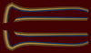 1978 Honda CB750K Gas Tank Stripe Decals - Gold/Blue Stripes