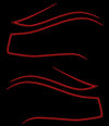 1979 Honda CB750K Gas Tank Stripe Decals - Black Model