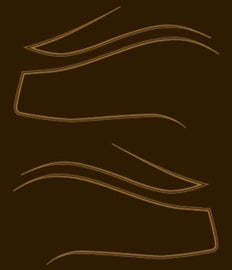 CB750K 1979 Gas Tank Stripe Decals ~ Candy Bayard Brown Model (73-0784)