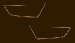 CB750K 1979 Side Cover Stripe Decals ~ Candy Bayard Brown Model (73-0785)