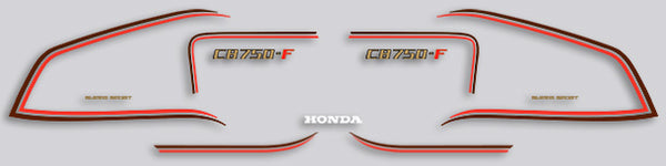 Honda CB750F Decal Set Silver Model