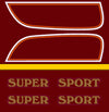 1976 Honda CB750F Gas Tank Decal Set - Candy Antares Red
