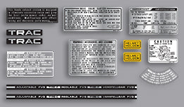 CB1100F 1983 Supersport ~ Canadian Model ~ Warning and Service Label Set (73-0797)