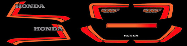 Honda CB750F Decal Set Black Model