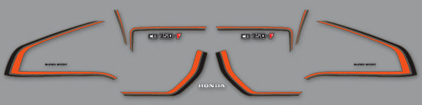 Honda CB750F Decal Set Silver Model