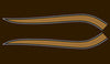 1972 Honda CB750K Gas Tank Stripe Decals - Gold Stripes