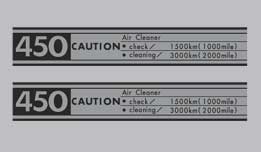 CB450K0 Black Bomber Side Decals (73-0816)