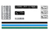 1972-73 Kawasaki H2 10 Piece Warning and Service Label Decal Set