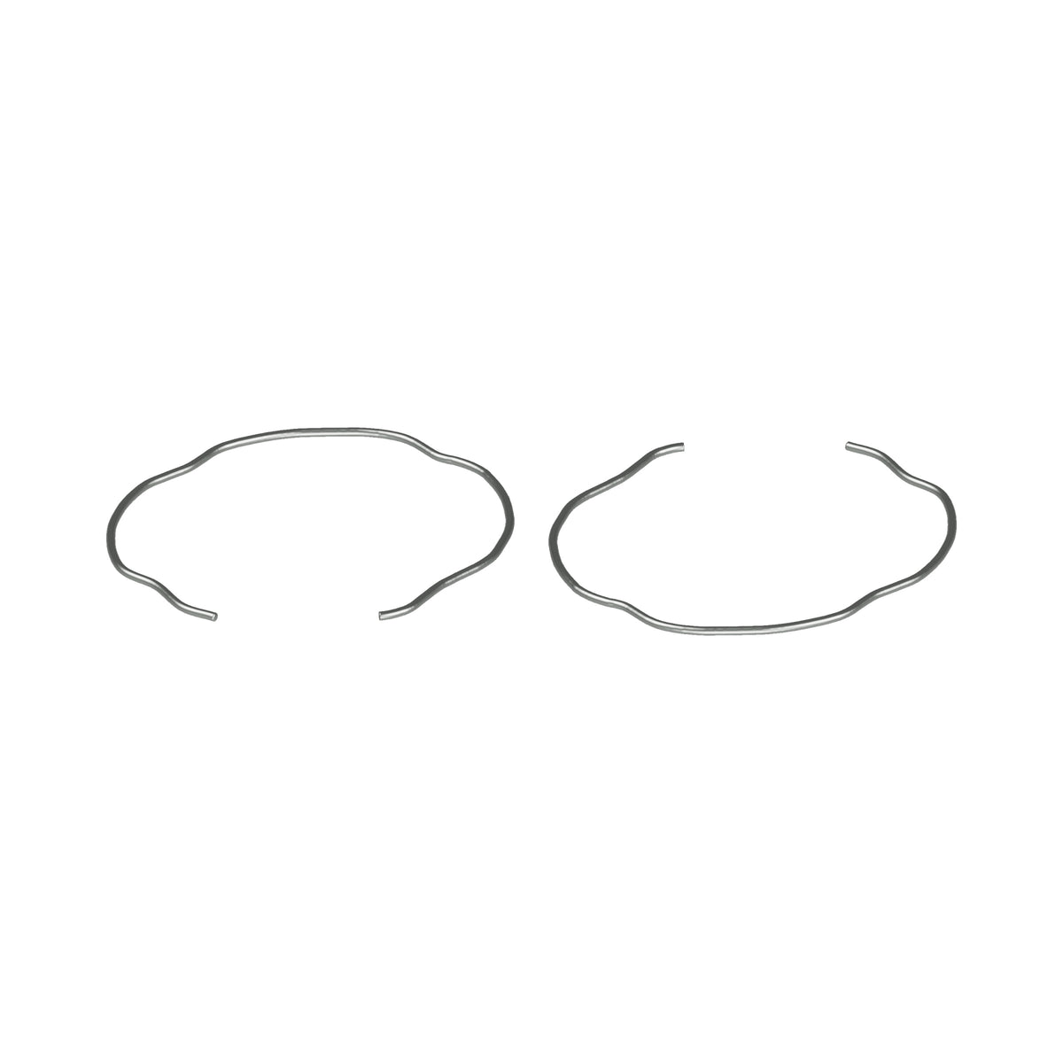Honda CB750 CB550 CB500 CB650 Fork Seal Stopper Metal Ring Pk/2 - Replaces Honda OEM 51447-KL4-951 — 02-rear (73-0940)