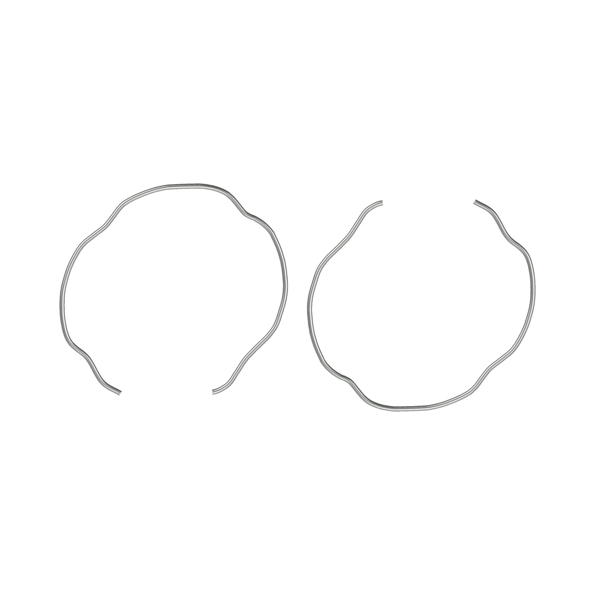 Honda CB750 CB550 CB500 CB650 Fork Seal Stopper Metal Ring Pk/2 - Replaces Honda OEM 51447-KL4-951 — 03-top (73-0940)