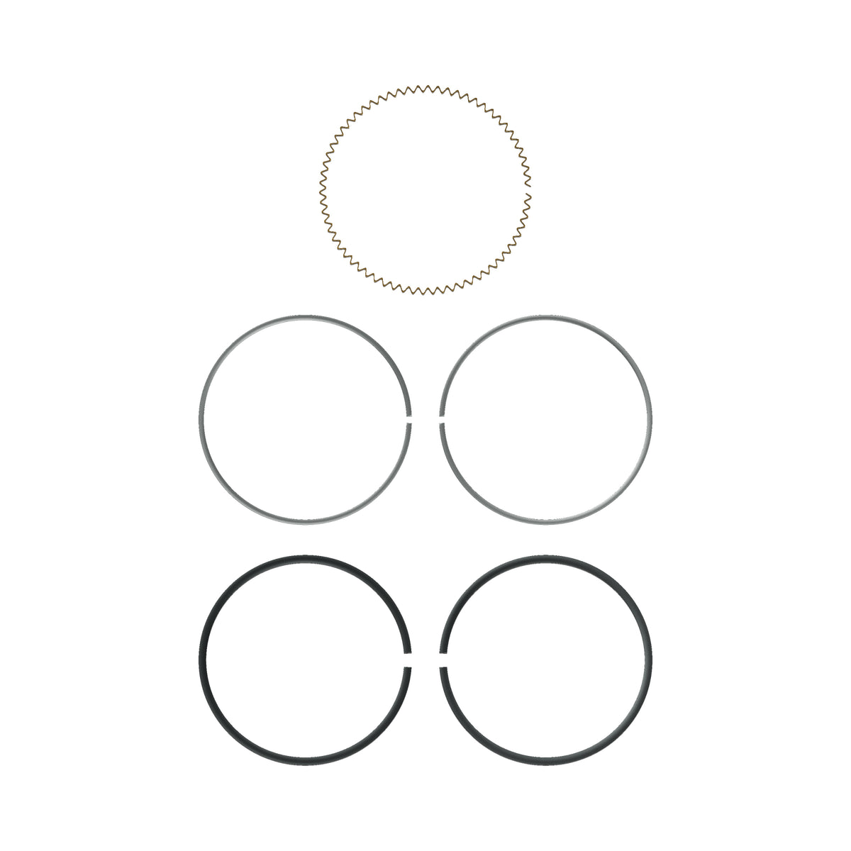 Honda CB550F CB550K premium piston ring set (standard size) made in japan 13011-374-000 – rendered product view