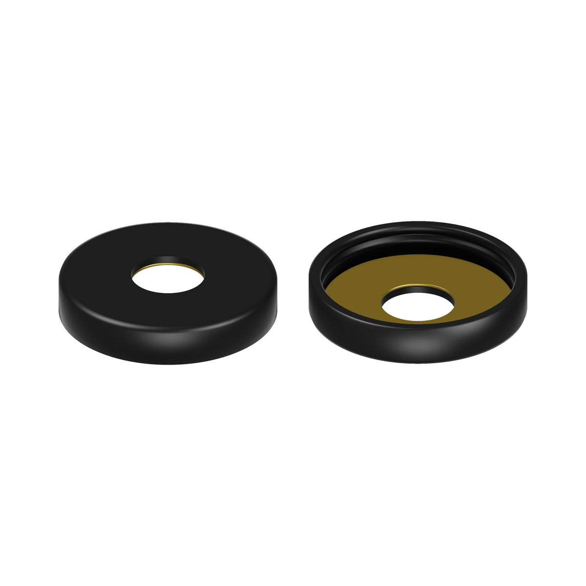 Swingarm dust seal caps rear view, SKU 73-1028
