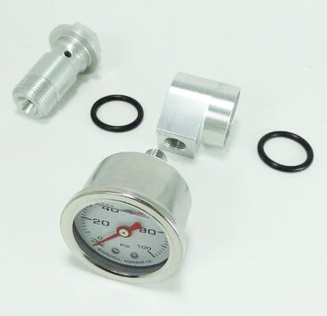 Oil Pressure Gauge Assembly ~ Silver ~ Joker Machine