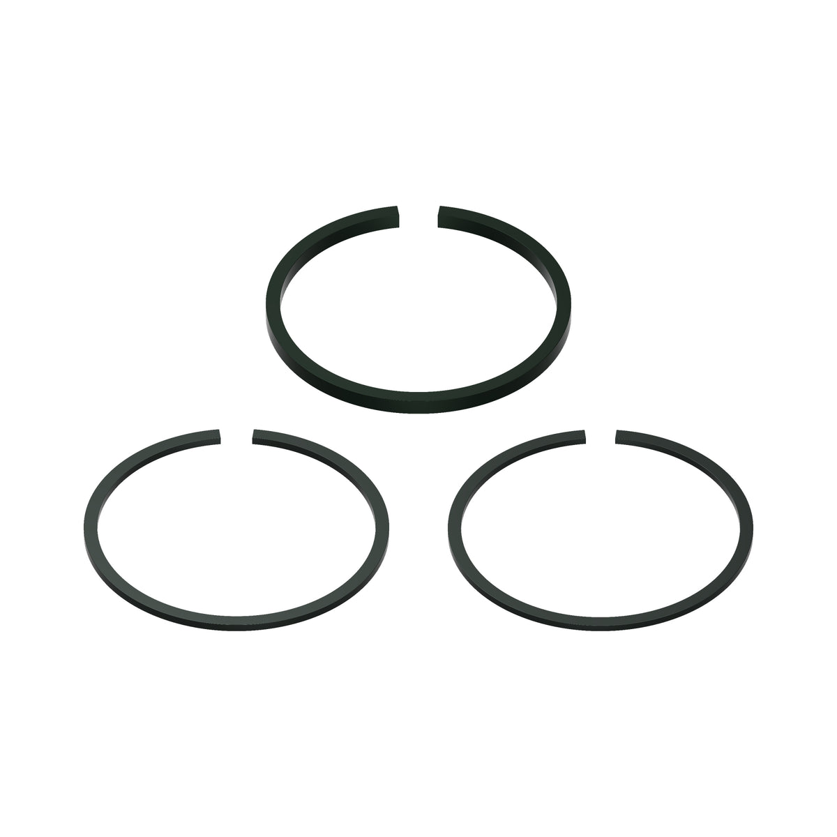 Honda CB350F standard size piston ring set 13011-333-003 – rendered rear view