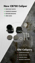 画像をギャラリービューアに読み込む, Honda CB750A CB750F CB750K Front Brake Caliper Assembly - Replaces Honda OEM 45100-392-003