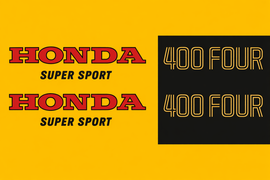 CB400F 1976 Complete Decal Set ~ Parakeet Yellow (73-0704)