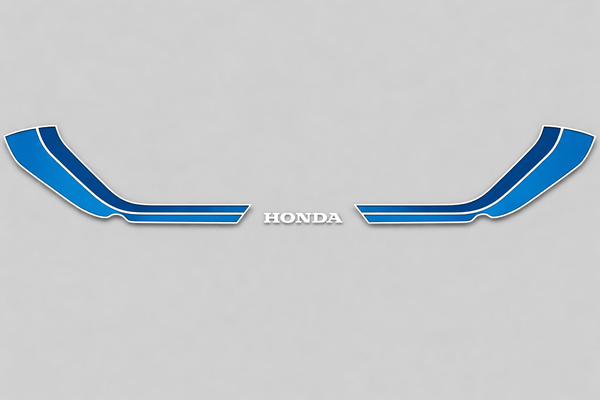 Honda CB750F Tail Section Stripe Decal Set Silver Model