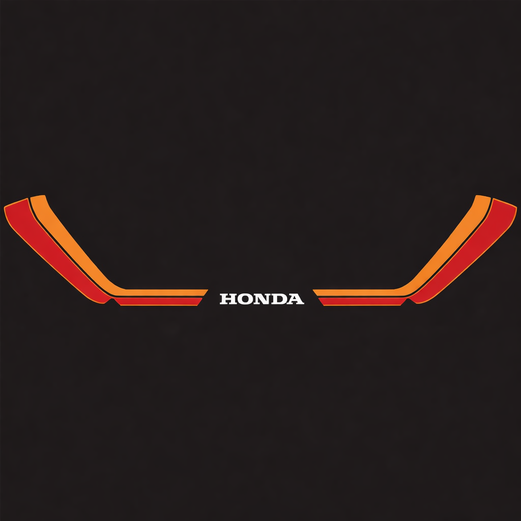 Honda CB750F Tail Section Stripe Decal Set Black Model
