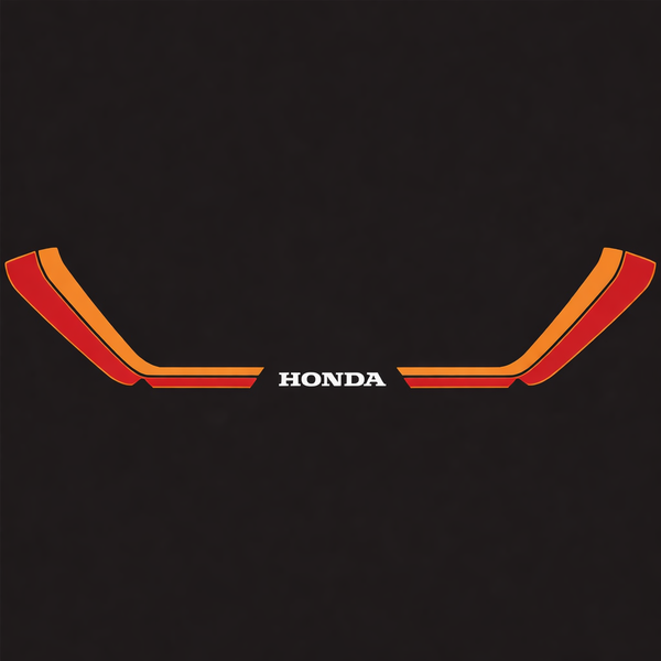 Honda CB750F Tail Section Stripe Decal Set Black Model