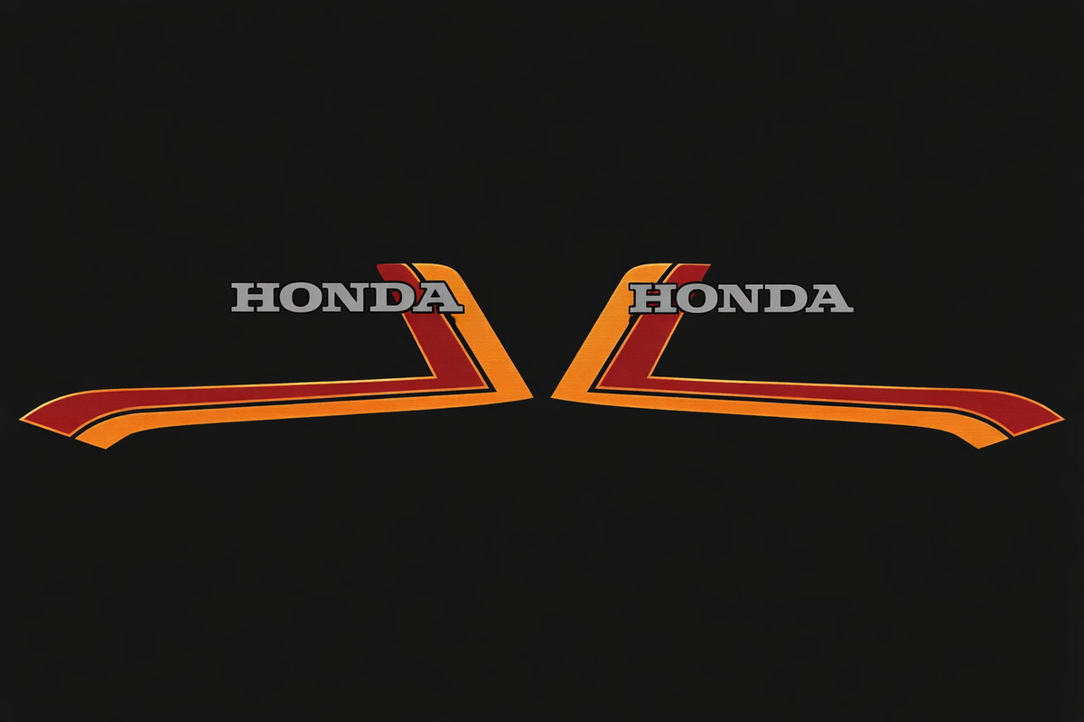 Honda CB900F Gas Tank Stripe Set Black Model