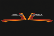 Honda CB900F Gas Tank Stripe Set Black Model