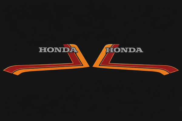 Honda CB900F Gas Tank Stripe Set Black Model