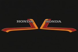 CB900F 1982 Gas Tank Stripe Set ~ Black Model (73-0690)