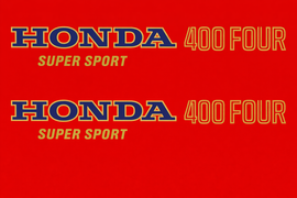 CB400F 1975-76 Complete Decal Set ~ Light Ruby Red (73-0707)