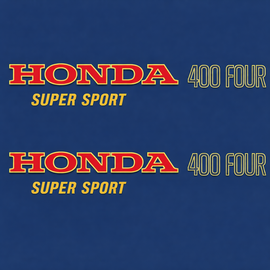 CB400F 1975 Complete Decal Set ~ Varnish Blue (73-0706)