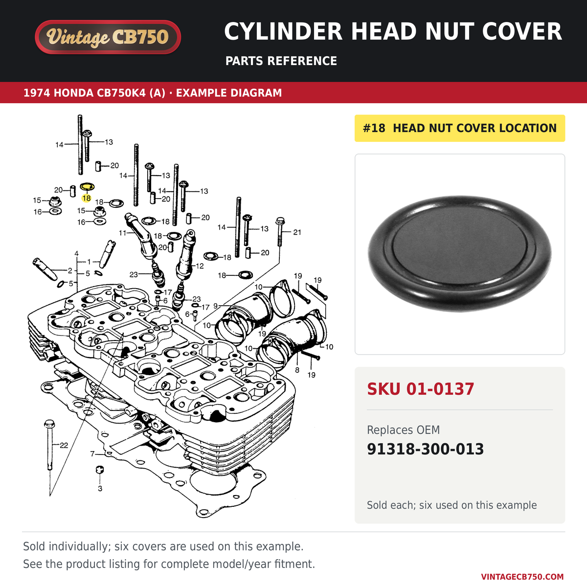 Honda / / Cylinder Head Nut Cover