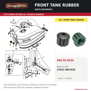 Front tank rubber