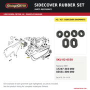 Sidecover rubber set