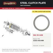 Steel clutch plate